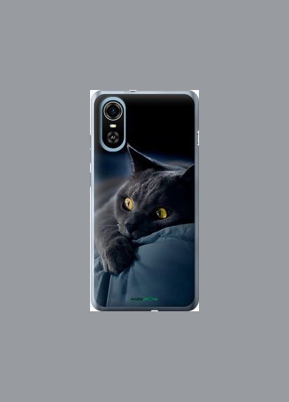 Чехол на ZTE Blade A31 Plus Дымчатый кот "825u-2637-2448" Endorphone (348068696)