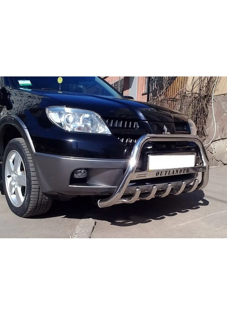 Кенгурятник WT004 (нерж.) для Mitsubishi Outlander 2001-2006 гг. CAN (389055313)