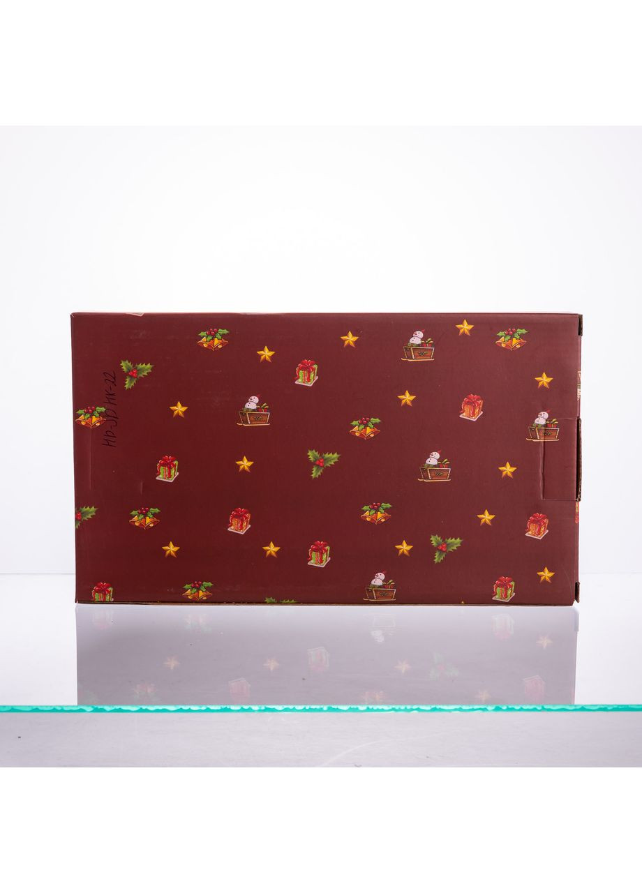 Сервировочное новогоднее блюдо для закусок из фарфора Santa 30,5×17,5×2,5 (см) HP-SDHK-22 Yiwu (368707216)