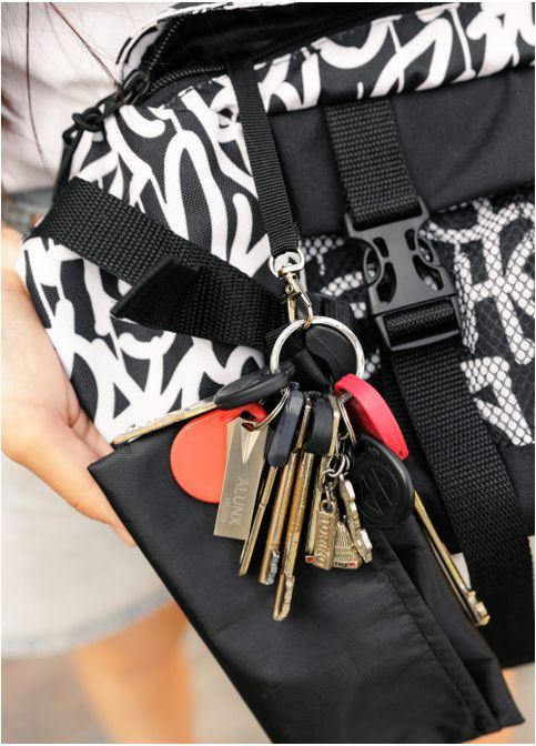 Велика тканинна жіноча поясна сумка бананка принт Graphity (875038721) Sambag (361244636)