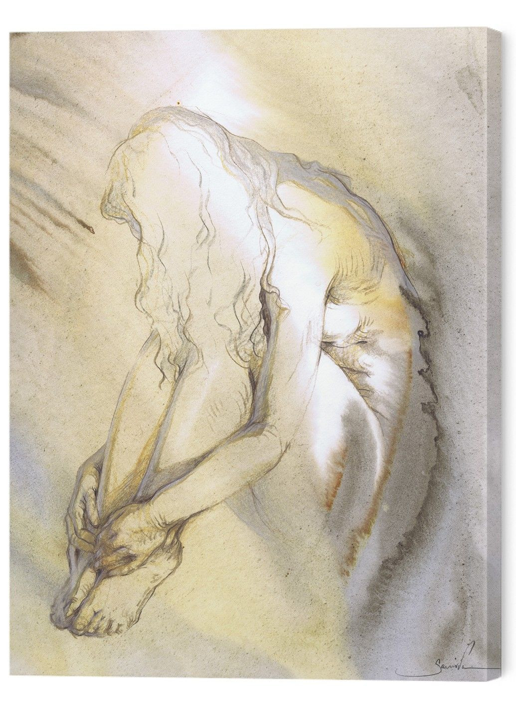 Картина на стену в гостиную / спальню «Очарование тела» No Brand (324106529)