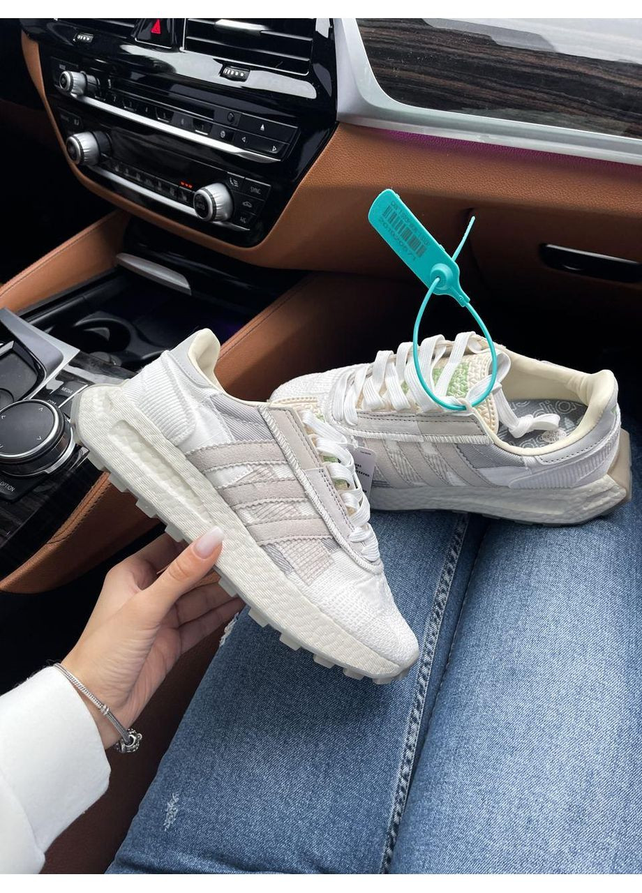 Білі Осінні кросівки чоловічі adidas retropy white адідас ретропи No Brand