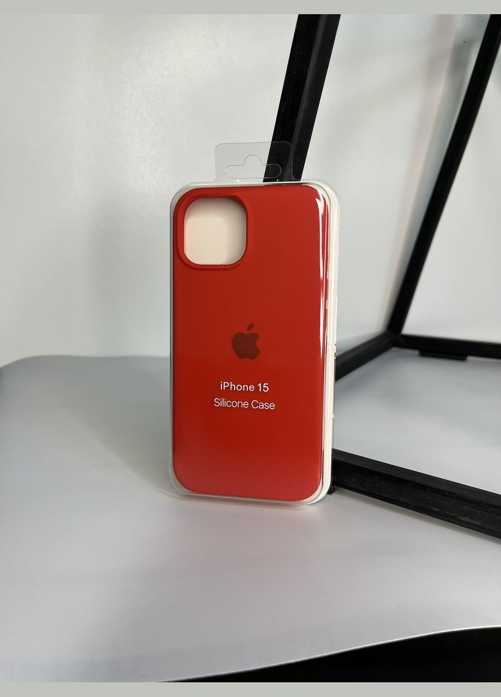 Чохол на iPhone 15 відкрита камера, закритий низ silicone case на apple айфон Brand iphone15 (294092129)