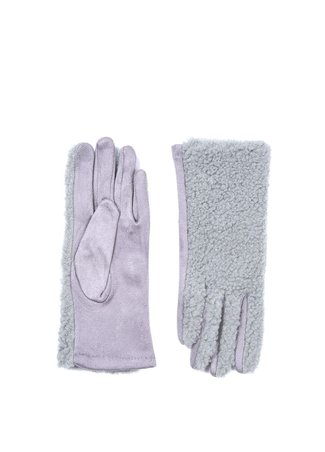 Рукавички Smart Touch жіночі баранчик / екозамш сірі АСОЛЬ LuckyLOOK 925-199 (362463375)