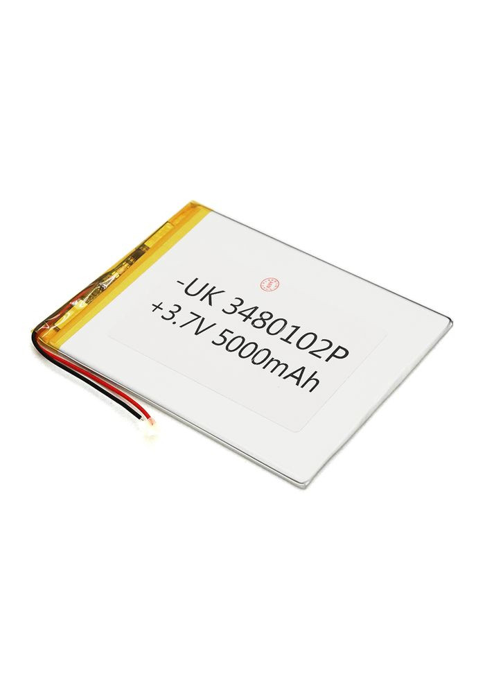 Литий-полимерный аккумулятор 4*80*102mm 3,7V (Li-ion 3.7В 5000мА·ч) Voltronic (370080439)