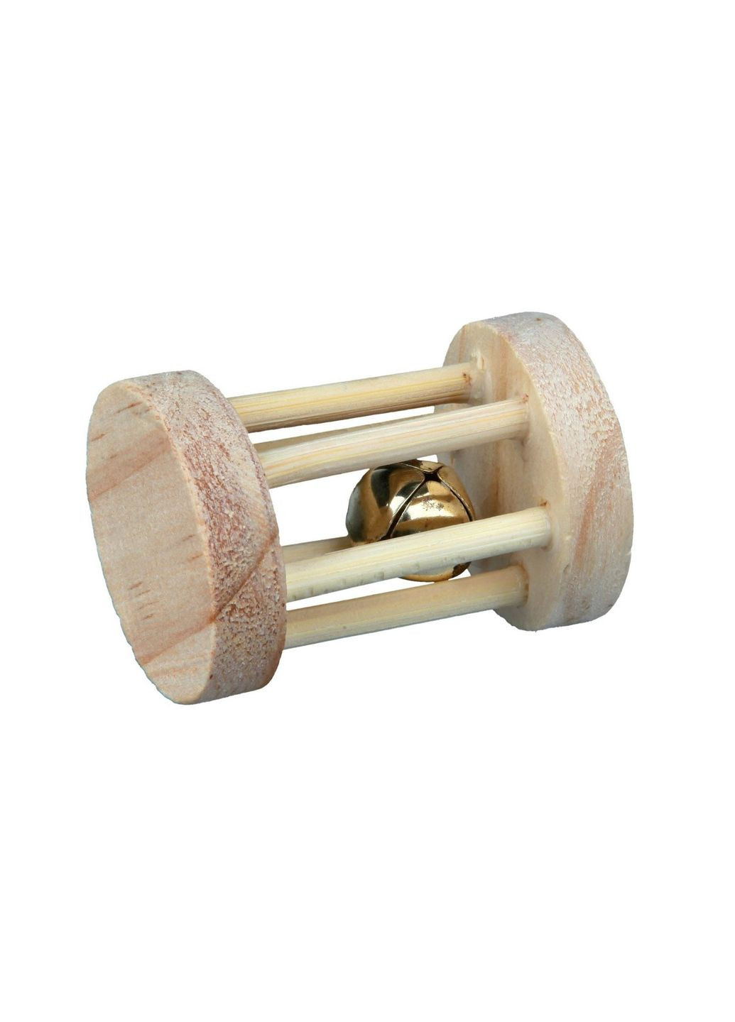 Іграшка-валик для гризунів з дзвінком 3.5 х 5 см Бежева (4011905061832) Trixie (315599180)