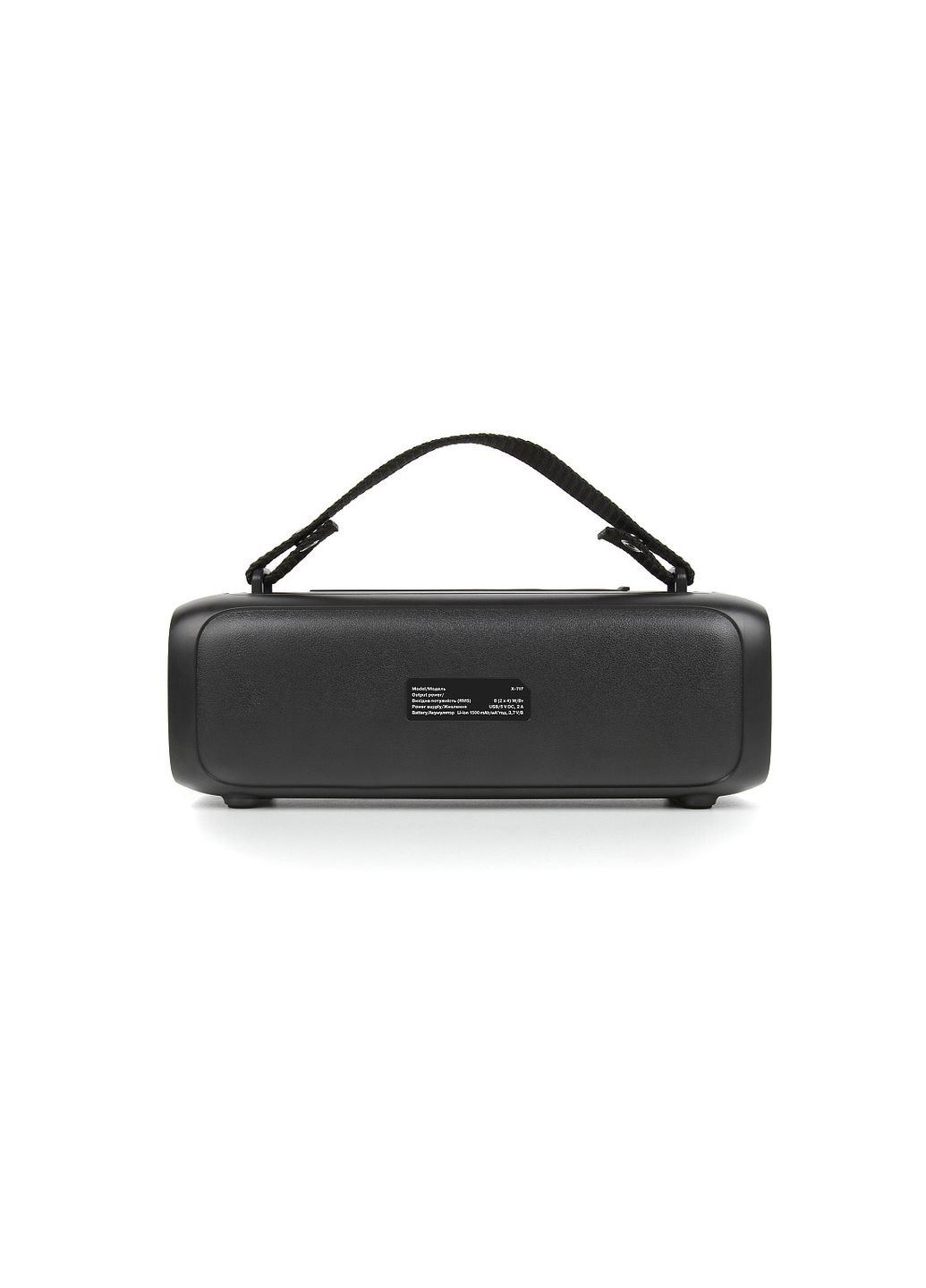 Колонка X-717 Black (8Вт, Bluetooth, USB, AUX, RGB, TWS, Type C, 1500мА*ч) Real-El (333824483)