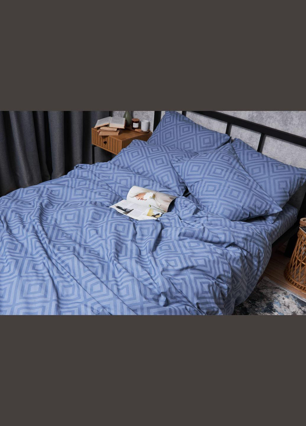 Комплект постільної білизни Бязь Gold Люкс «» євро 200х220 наволочки 2х40х60 (MS-820004630) Moon&Star Crystal (293147870)