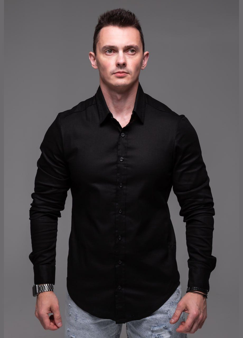 Стильна класична лляна сорочка Vakko (338782726)