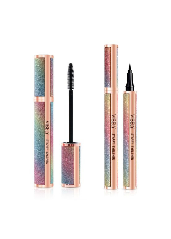 Набор Тушь для ресниц Starry Mascara 8 мл + Подводка для глаз Starry Sky Eyeliner 1 мл Vibely (315424218)