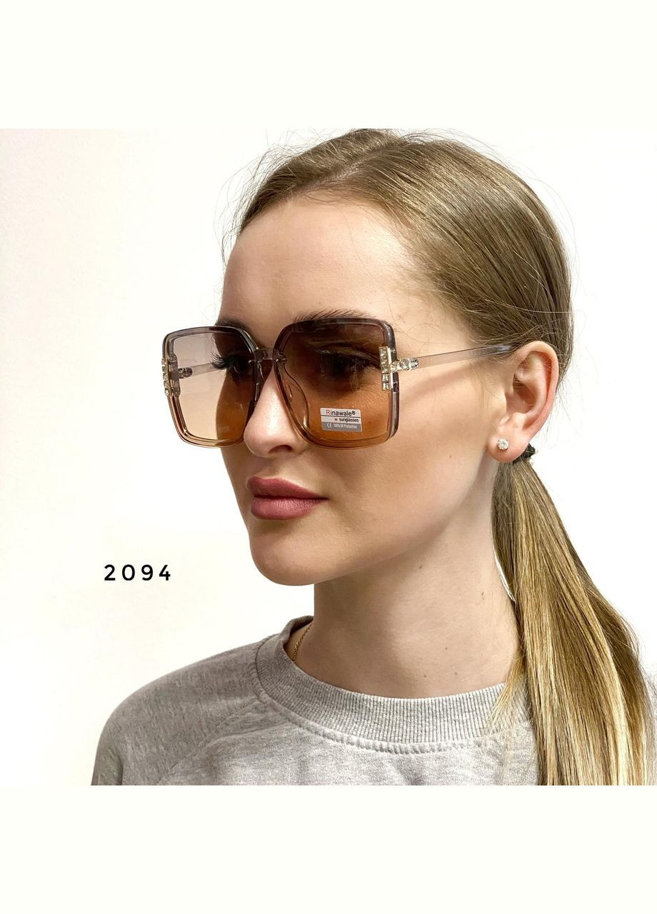 Квадратные очки розовые No Brand (302316638)