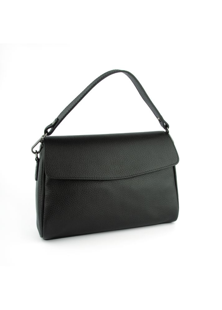 Сумка женская кожаная на плечо 03834 черная Virginia Conti (325989717)