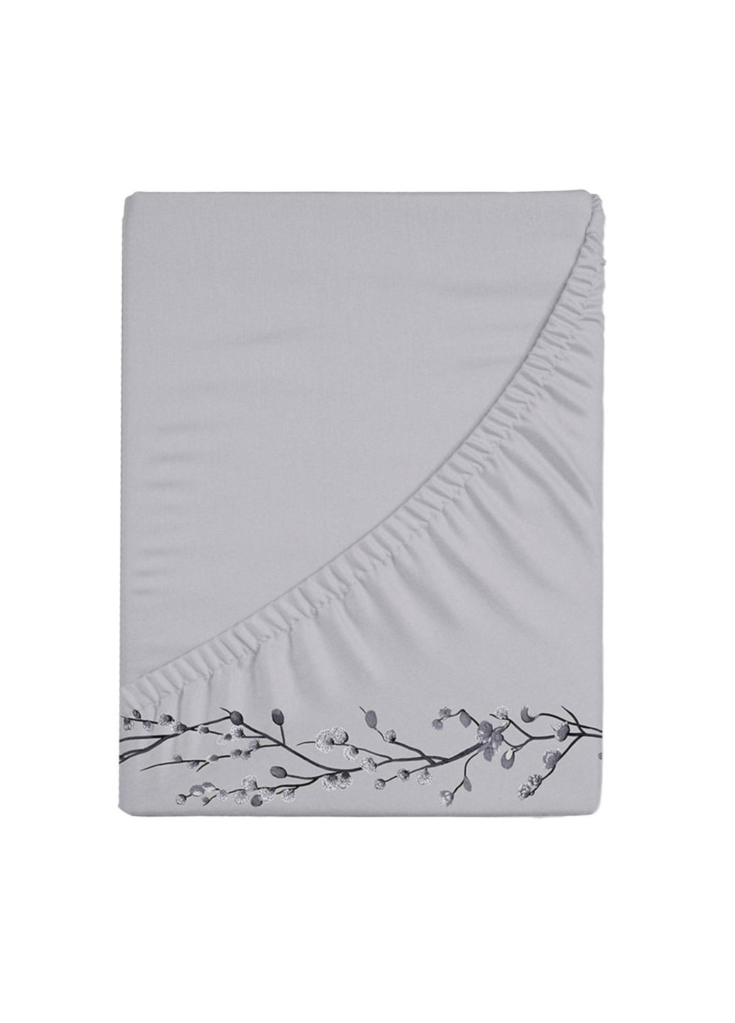 Простирадло “” на резинці колір сірий ЦБ-00277751 Lelit (330274335)