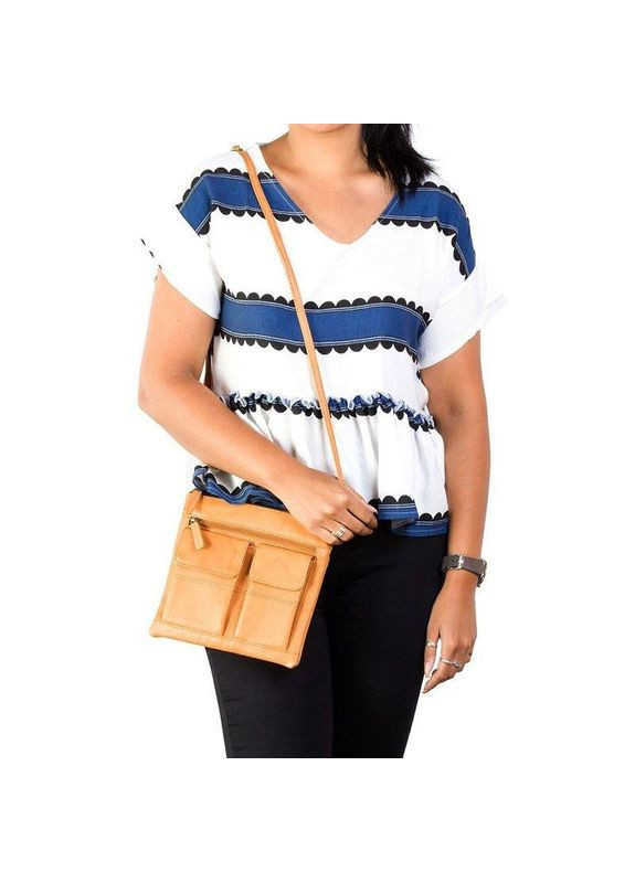 Женская кожаная сумка 18608/A Slim Bag Oil Brown (18608 OIL BRN) Visconti (322200291)