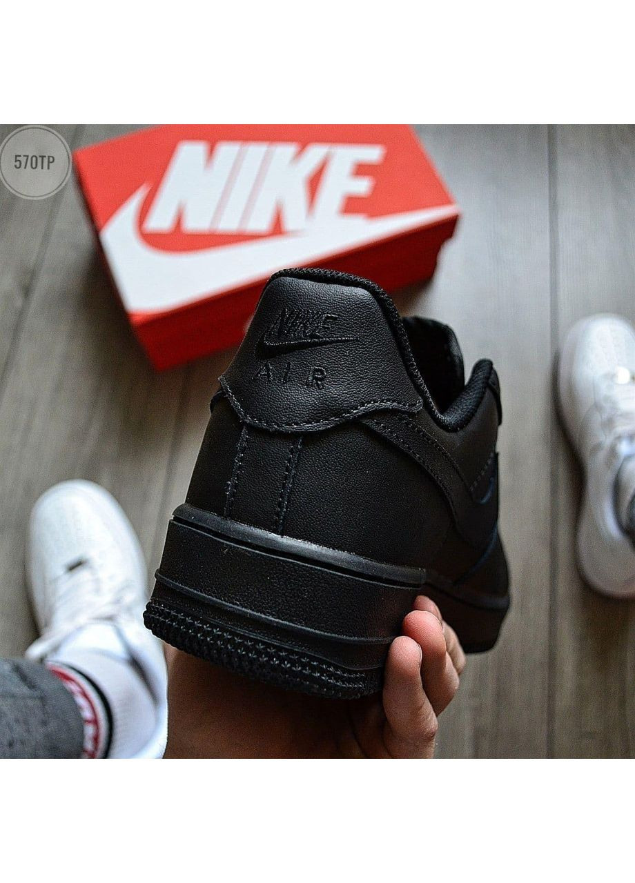 Черные демисезонные мужские кроссовки Nike Air Force 1 Low 07 Premium Black CW2288