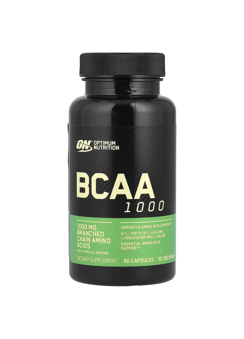 Комплекс амінокислот (BCAA 1000) 500 мг, 60 капсул Optimum Nutrition (302899077)