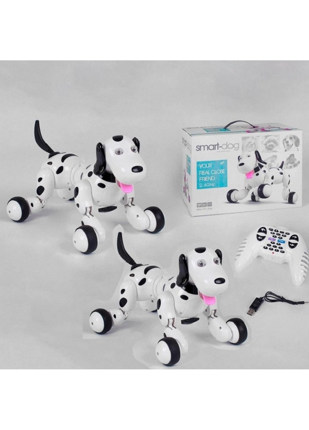 Собачка на радіокеруванні "Smart dog", 18 функцій, світло, звук Happy Cow (288138392)