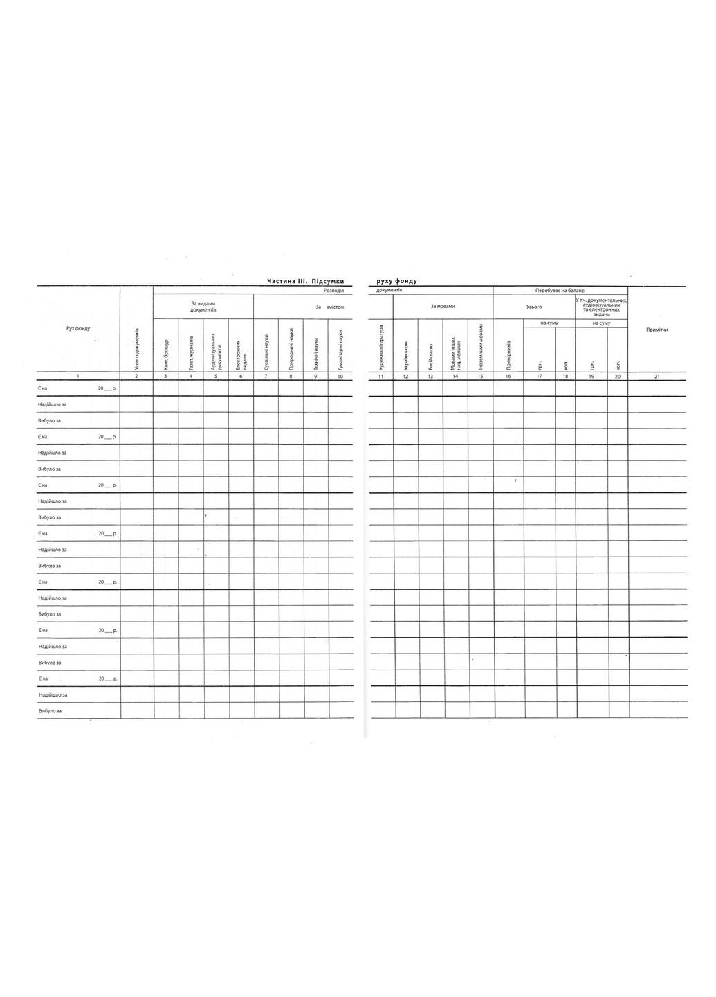 Книга суммарного учета библиотечного фонда No Brand (354252885)