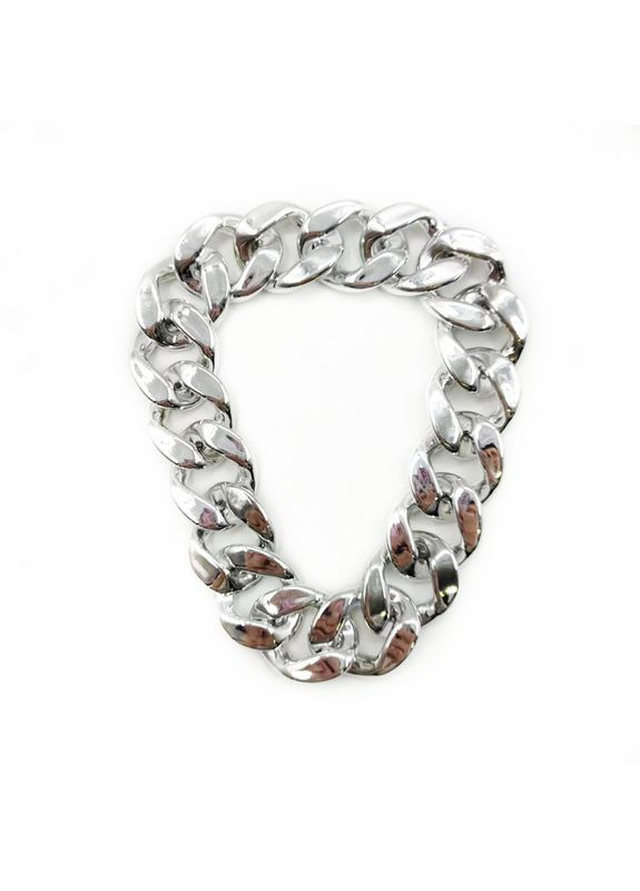 Ошейник - цепочка пластиковая украшение для собак и кошек цвет 40*2 см No Brand (299840093)