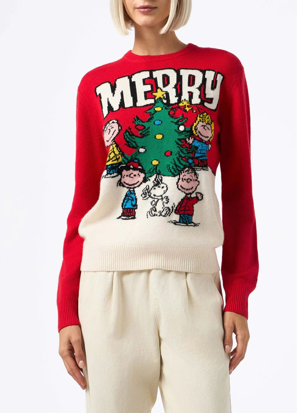 Комбинированный зимний свитер MC2 Saint Barth