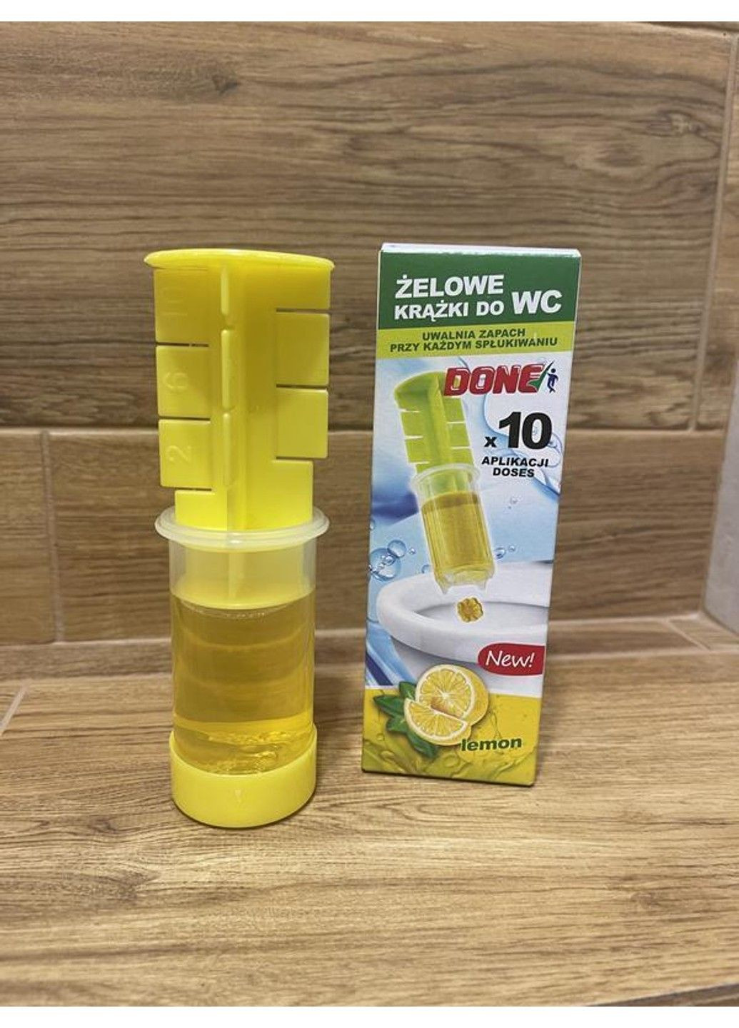 Гелевый шприц для унитаза DONE цветочек Лимон, 10 использований, (Польша) General Fresh (334314547)