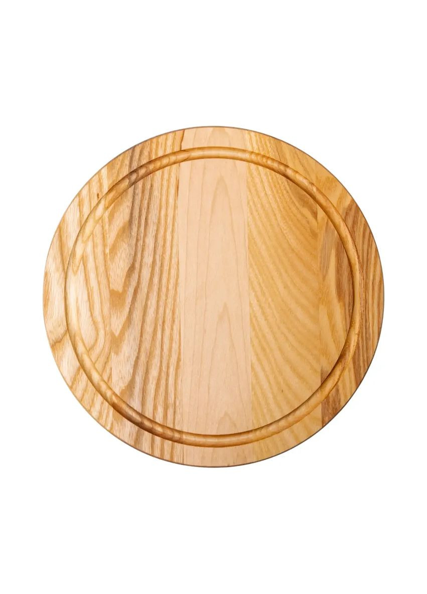 Деревянная разделочная доска круглая 25 см для подачи нарезки десен. LUGI (360455573)