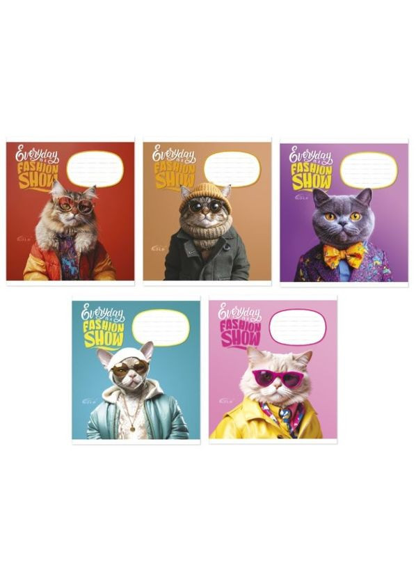 Зошит 24 арк. клітинка " Gold" / Модний лук BRISK (351904446)