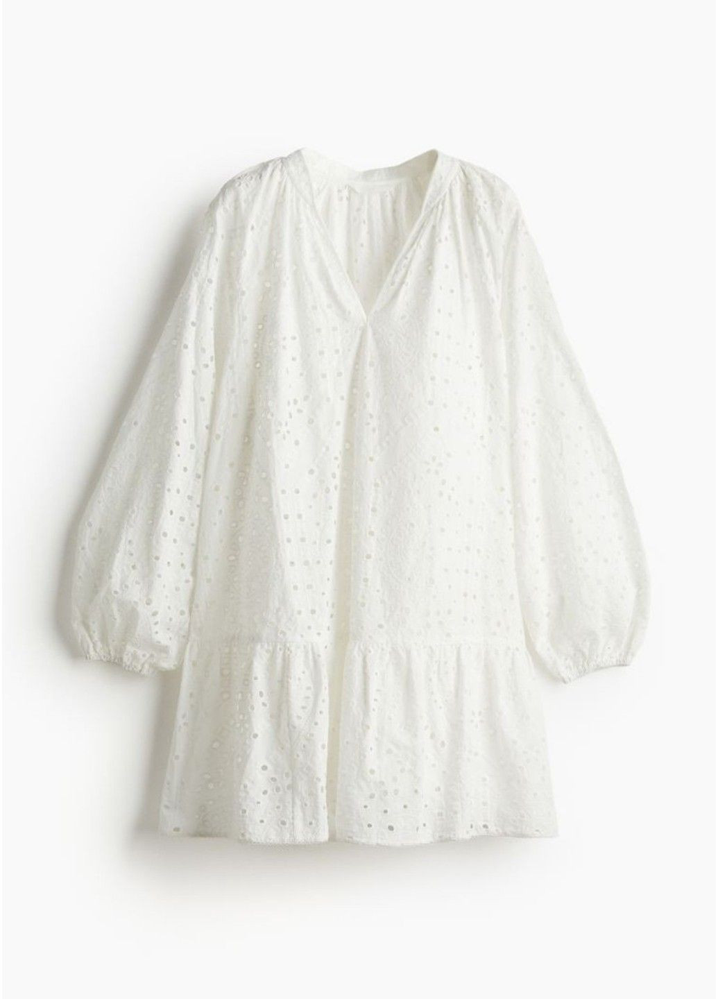 Белое повседневный женское платье из мадеры н&м (56785) s белое H&M