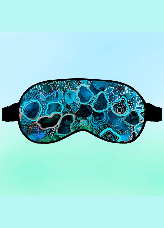 Маска для сна Абстракция #012 Черная с принтом No Brand (315043238)