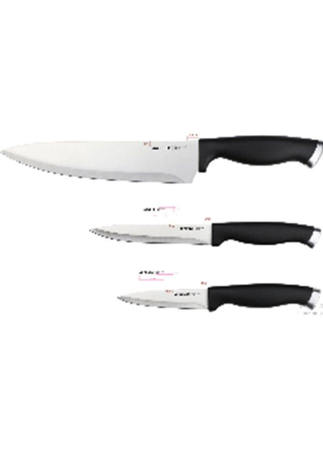 Набір ножів Gemini Gourmet 3 пр чорний AR2103BL Ardesto комбінований,