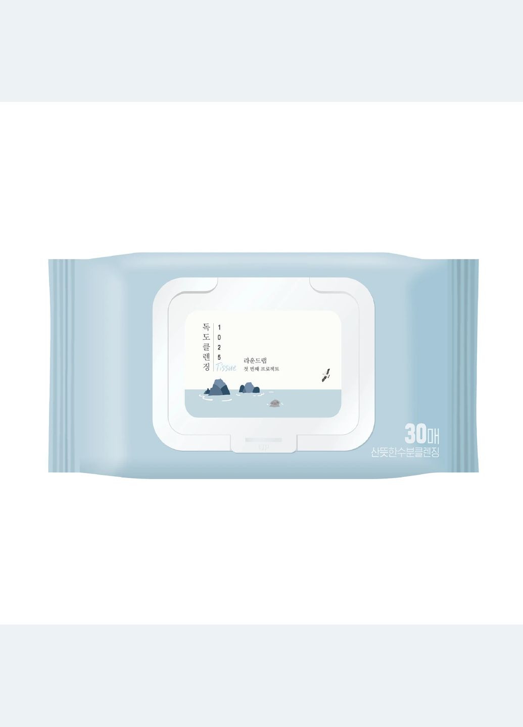 Очищувальні серветки з морською водою 1025 Dokdo Cleansing Tissue, 30 шт Round Lab (339874172)