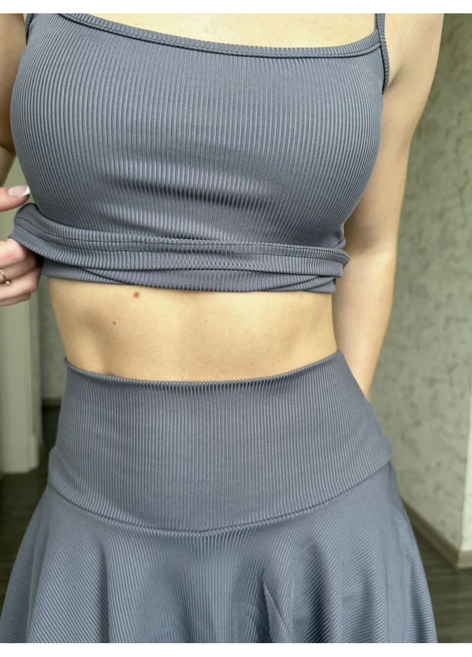 Комплект женский юбка-шорты+топ Fashion (391460208)