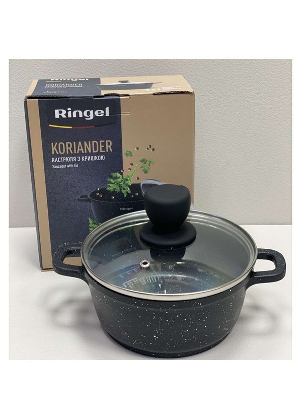 Кастрюля алюминиевая с крышкой 16 см 1,2 л RG-2107-16 Ringel (317203612)