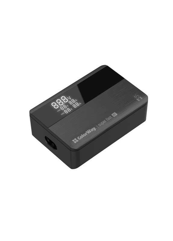 Мережевий зарядний пристрій Power Delivery (2USBA + 2USB TYPE-C) (65W) Black (CW-CHS040PD-BK) Colorway (294978795)