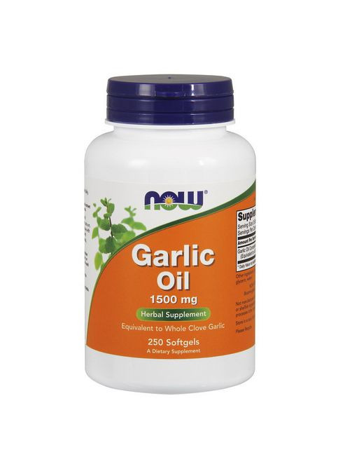 Концентрат чесночного масла Foods Garlic Oil 1500 mg 250 softgels Now (278274240)