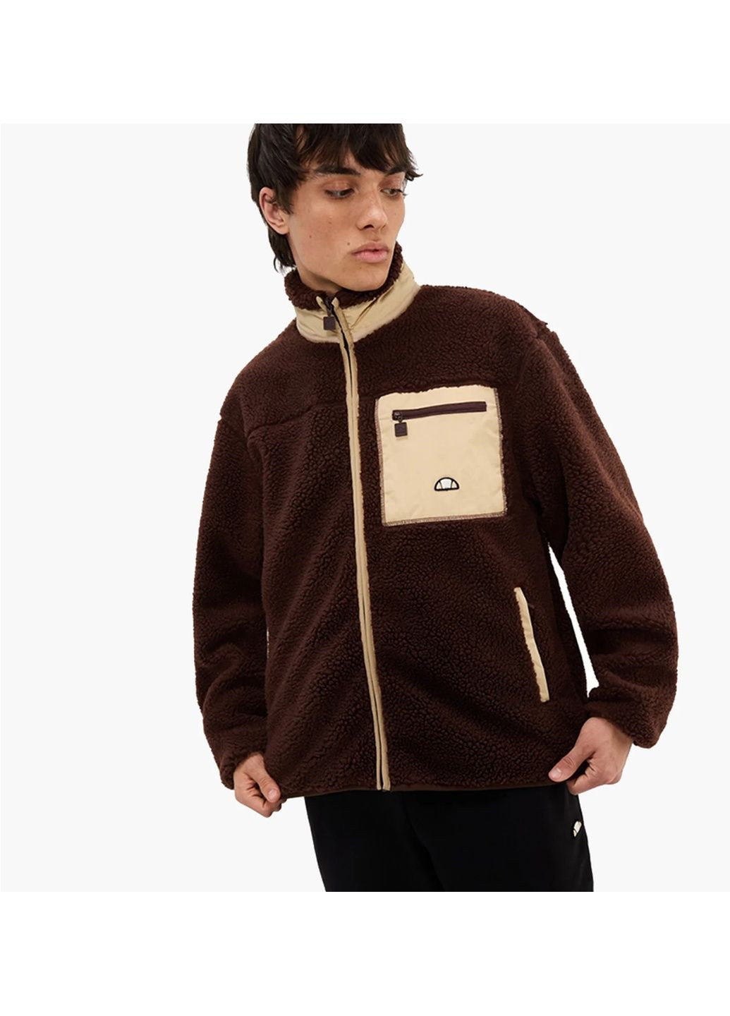 Коричнева куртка чоловіча viterbo fz brown shx21082-200 Ellesse