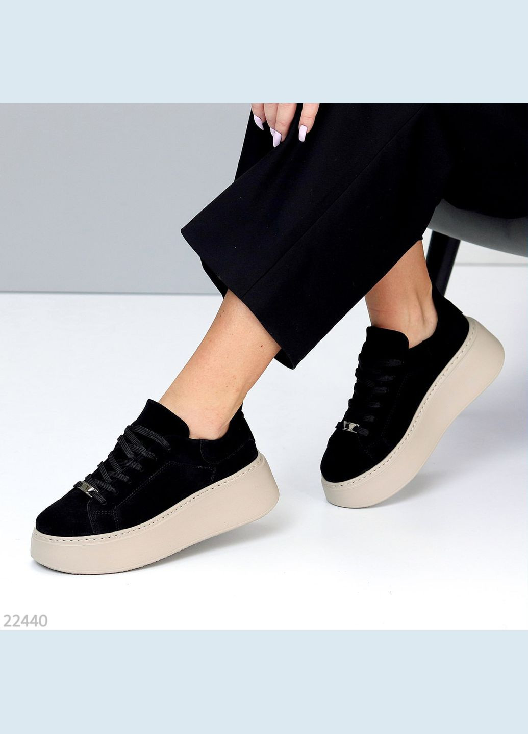 Кроссовки No Brand чёрные всесезоны (316506761)