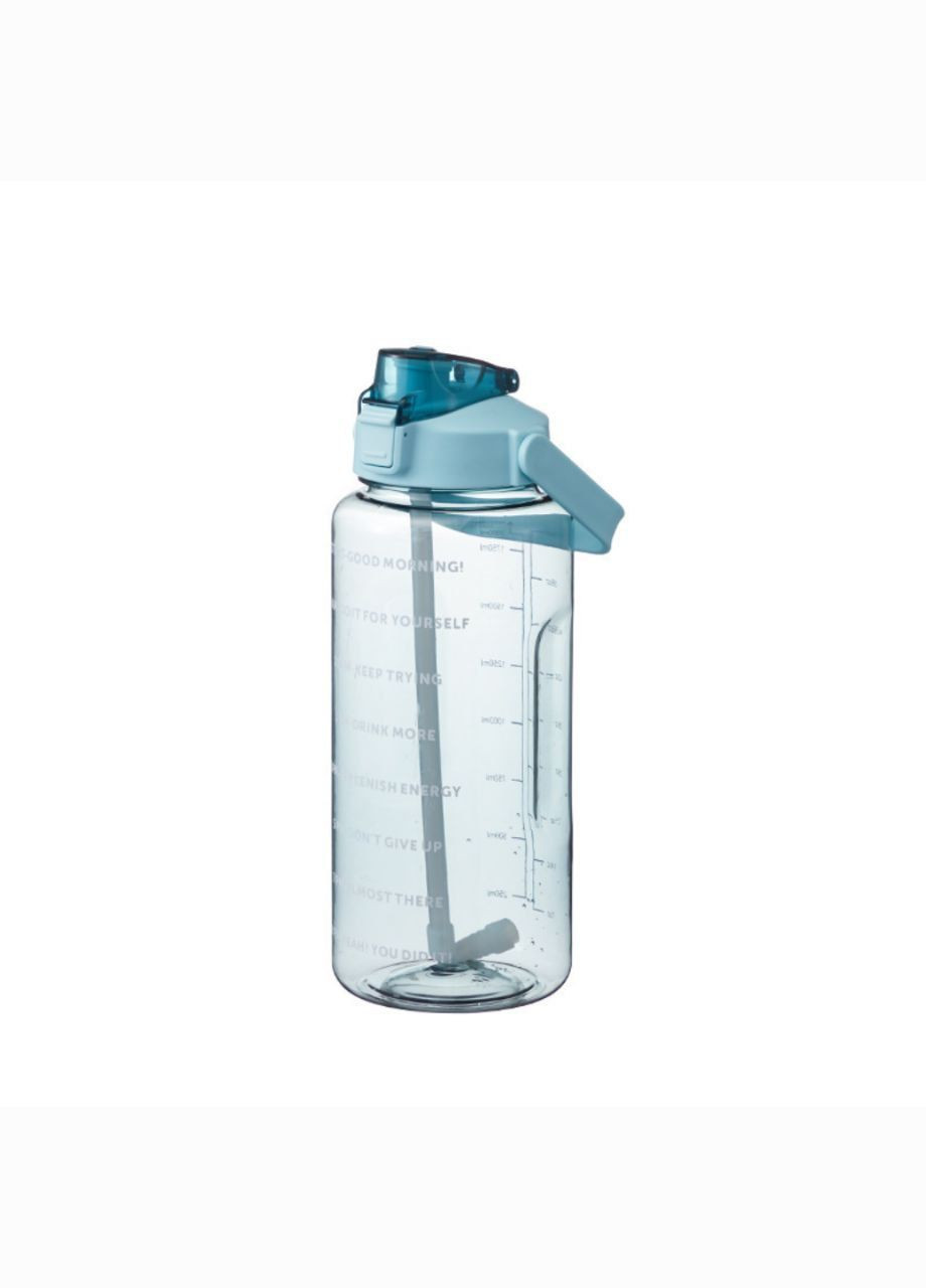 Бутылочка для воды 2л с соломинкой и ручкой No Brand (297662933)