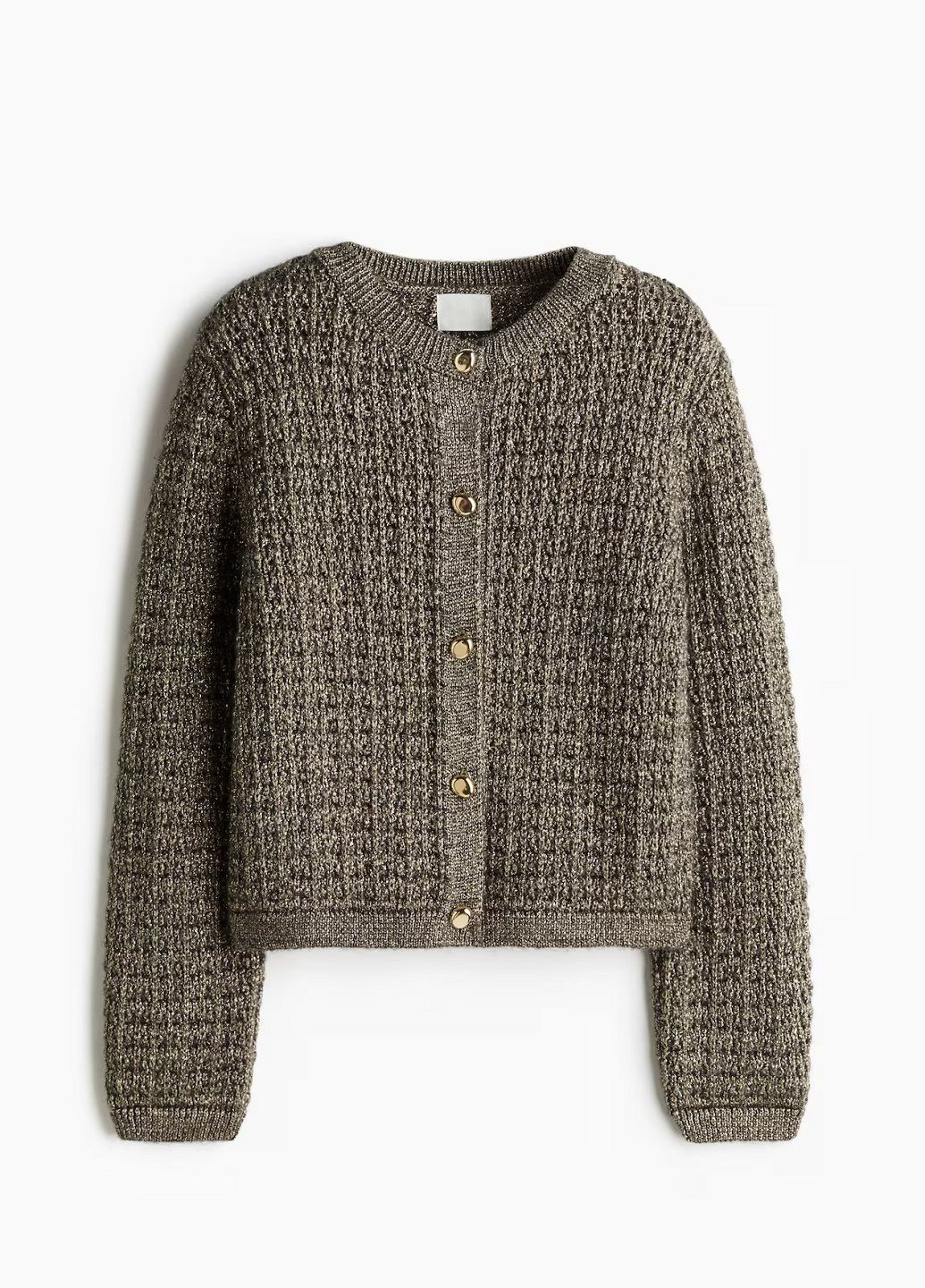 Золотой демисезонный кардиган H&M