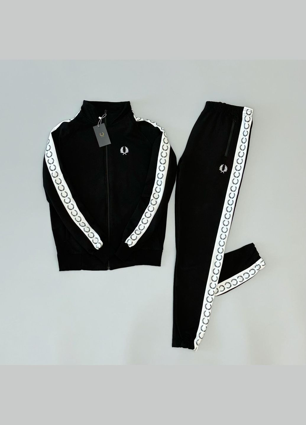 Стильний чоловічий костюм Fred Perry чорний No Brand (341306117)