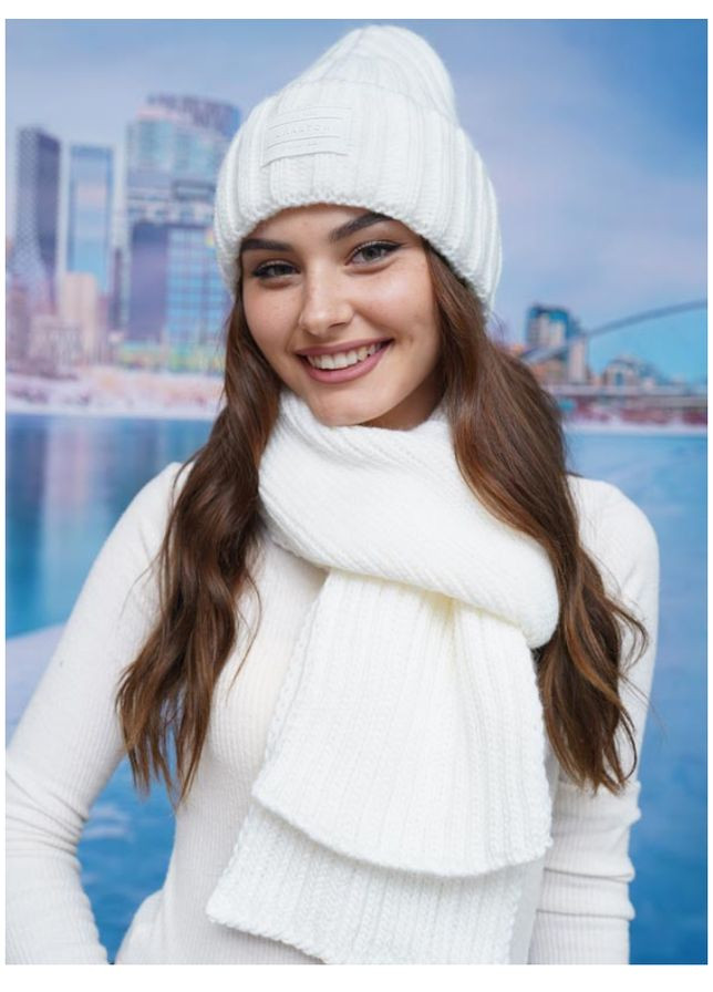 Шапка в'язана жіноча та шарф комплект Braxton Онтаріо (305848471)