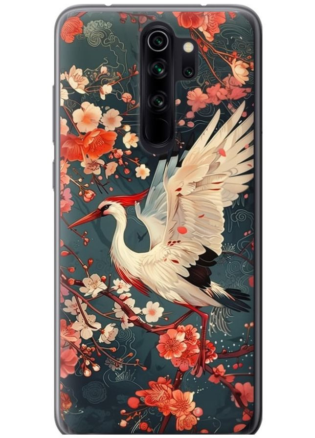 Силиконовый чехол 'Сакура и аист' для Endorphone Xiaomi Redmi Note 8 Pro (291124879)