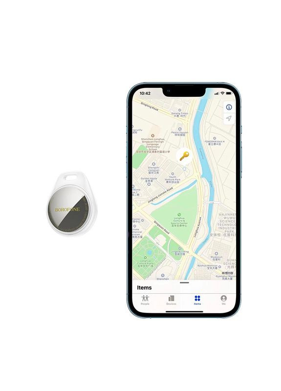Трекер Ingenioso intelligent positioning anti-lost device White (6941991109867) Borofone BC100 (354830628)