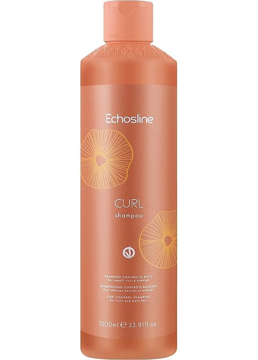 Шампунь для вьющихся волос Curl Control Shampoo 1000ml (1331739-8832492) Echosline (368657189)