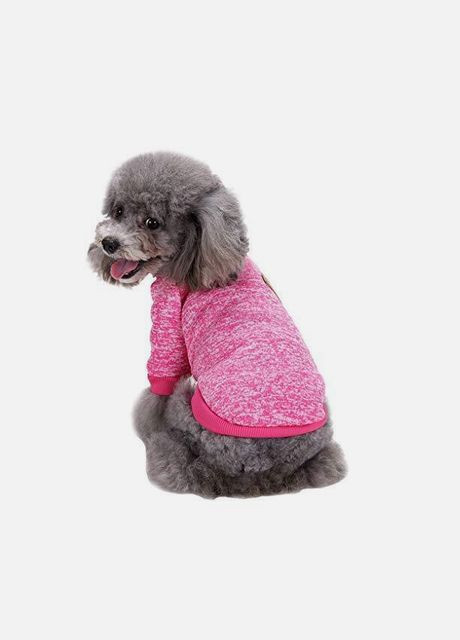Кофта рябая для собак и котов Rose темно-розовая S Ecotoys (276394197)