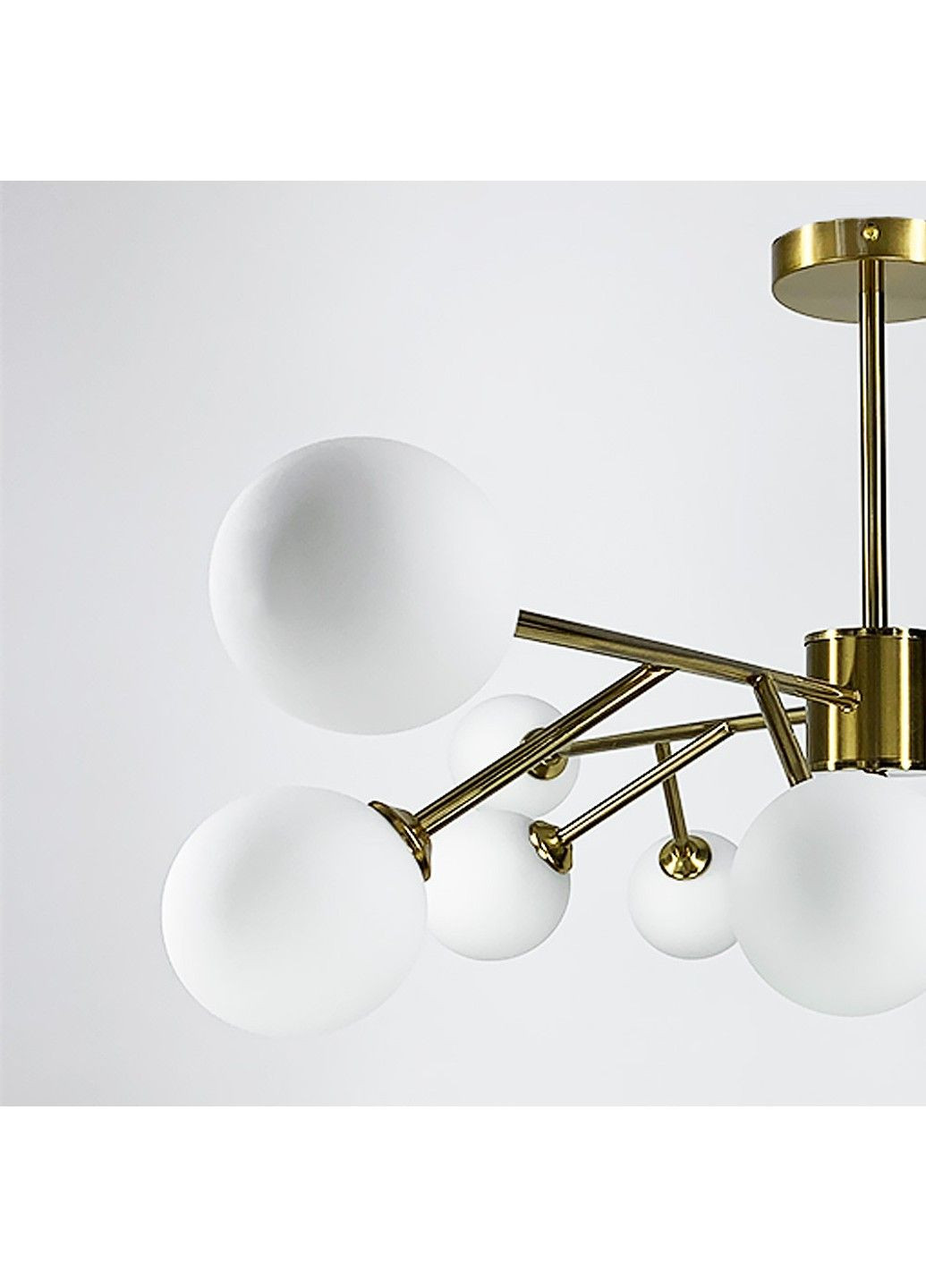 Світлодіодна люстра Сніжинка 8615 (Золотиста) на 6 плафонів No Brand (331639543)