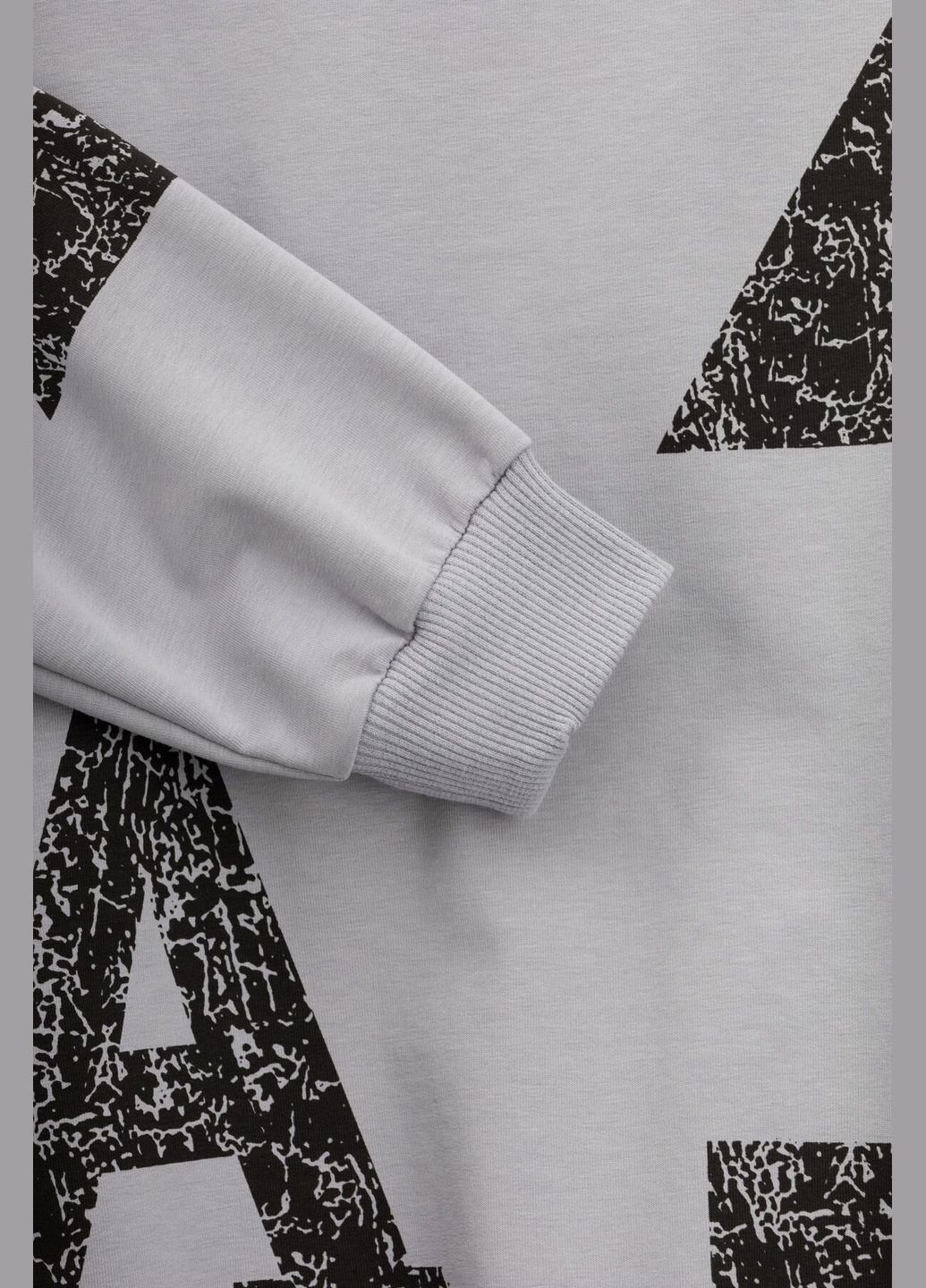 Baby Show свитшот с принтом для мальчика 13225 134 см серый shop (2000990965394) серый повседневный хлопок