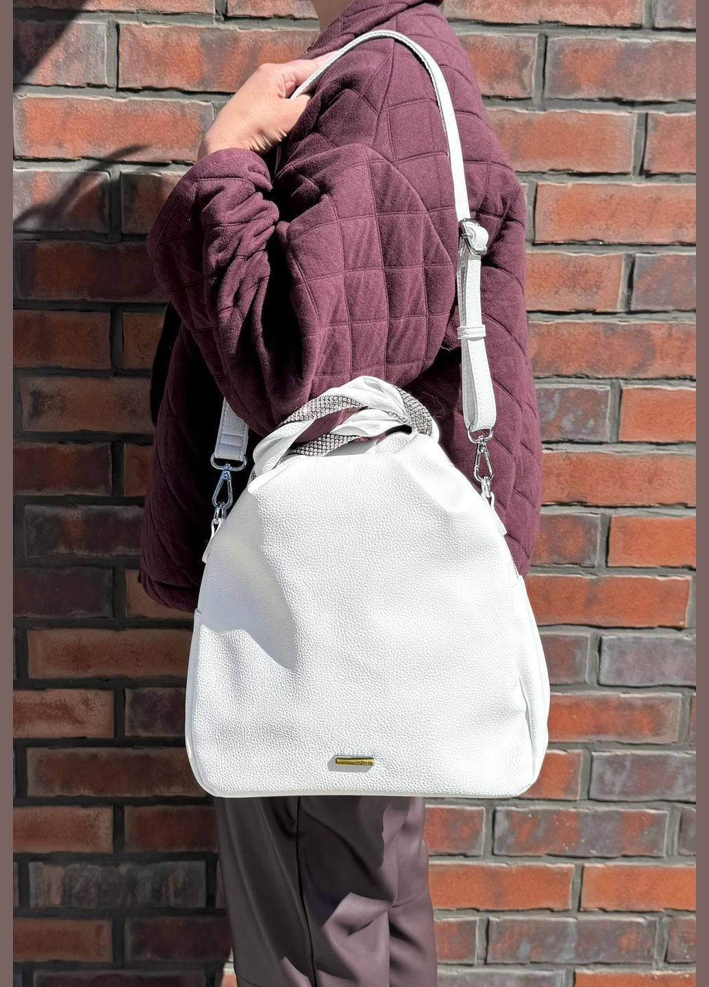 Сумка-рюкзак женская молочная экокожа Safenta (332051196)