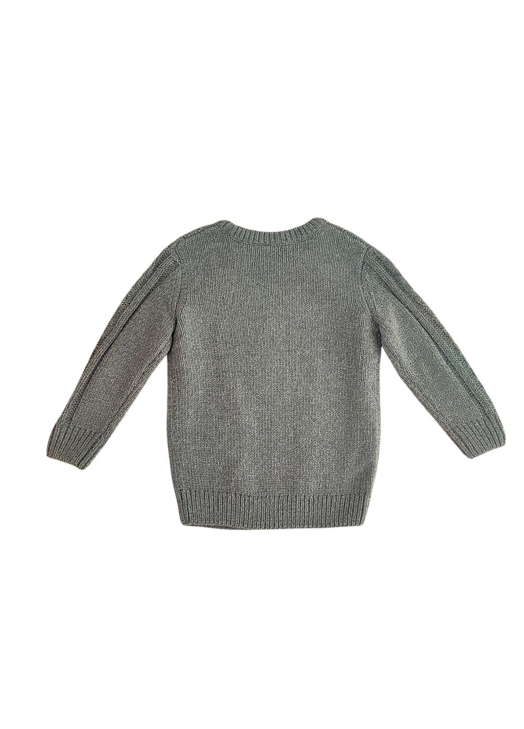 Серый демисезонный вязаный детский свитер для мальчика 86-92 см серый (250329037) джемпер George