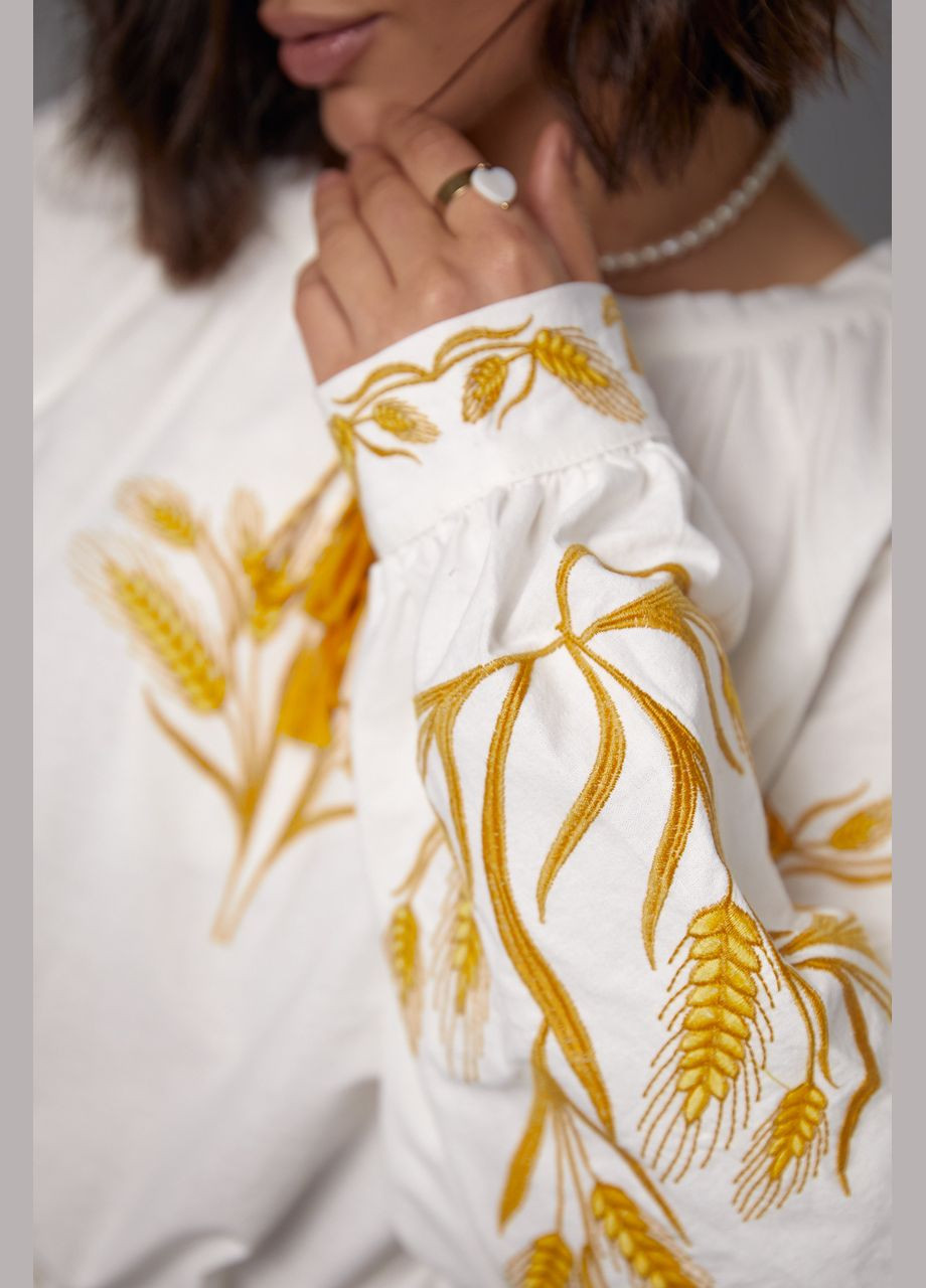 Жіноча вишиванка Пшенична біла ESQ 5214 (303898827)